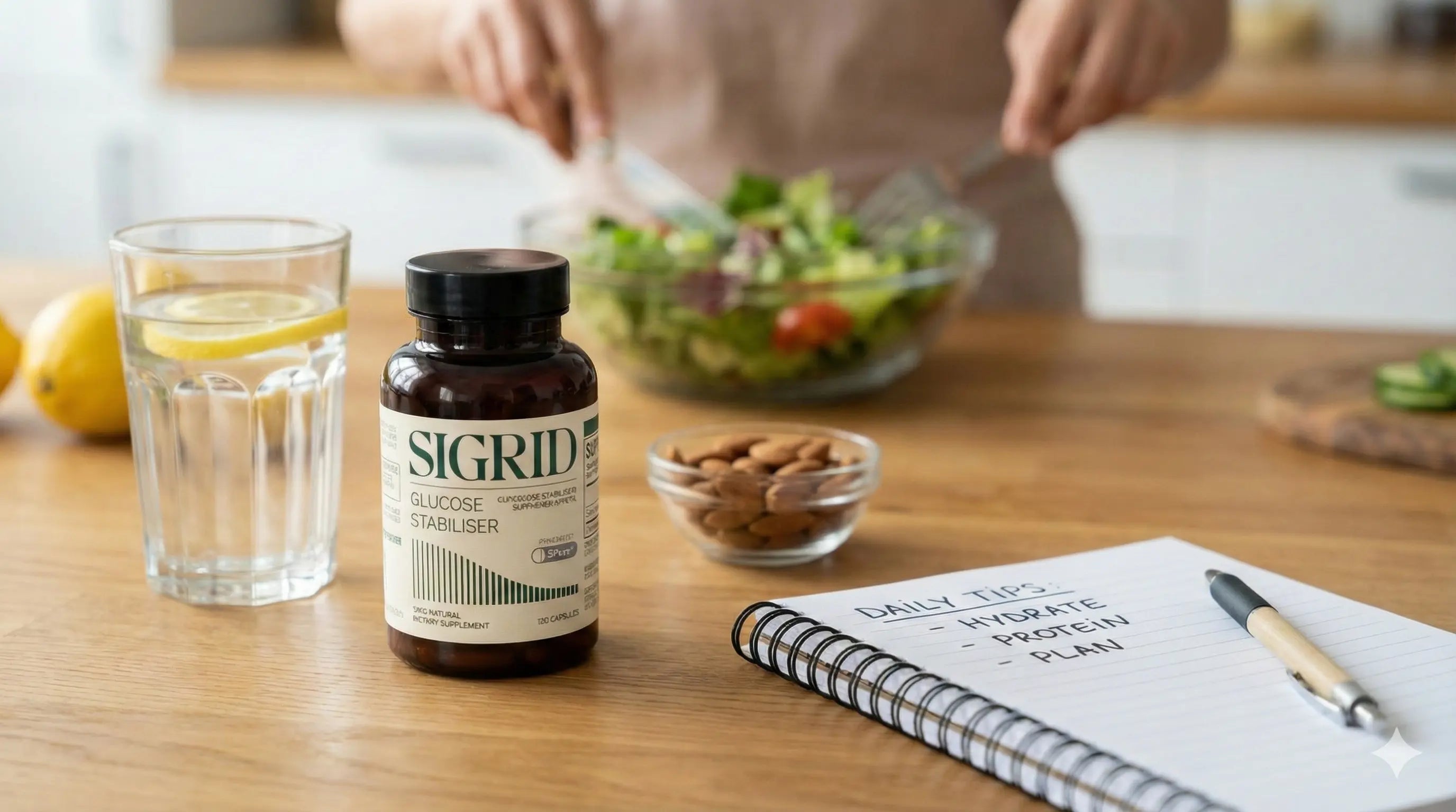Control hunger cravings with SIGRID stabilizer and healthy habits